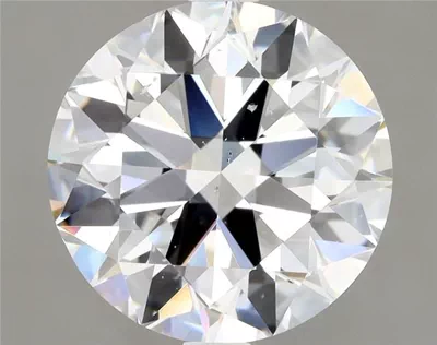 3.01ct E SI2 Rare Carat Ideal Cut Round Diamond