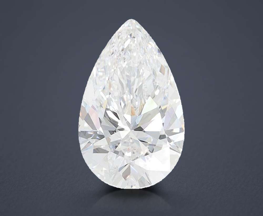 1.26ct D VVS1 Rare Carat Ideal Cut Pear Lab Grown Diamond