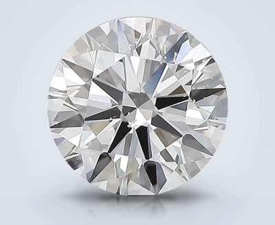 2.71ct D SI1 Rare Carat Ideal Cut Round Diamond
