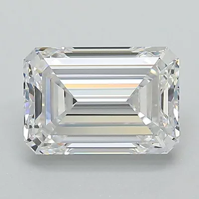 1.54ct D VVS1 Excellent Cut Emerald Lab Grown Diamond
