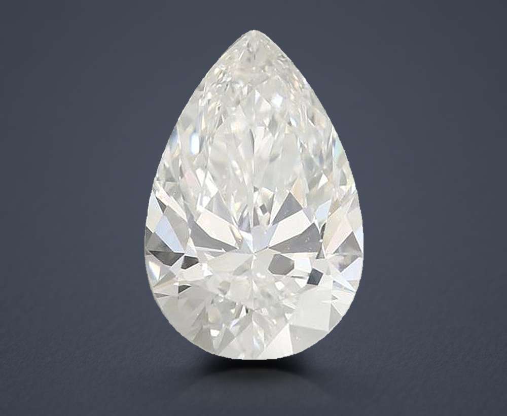 1.58ct F VVS2 Rare Carat Ideal Cut Pear Lab Grown Diamond
