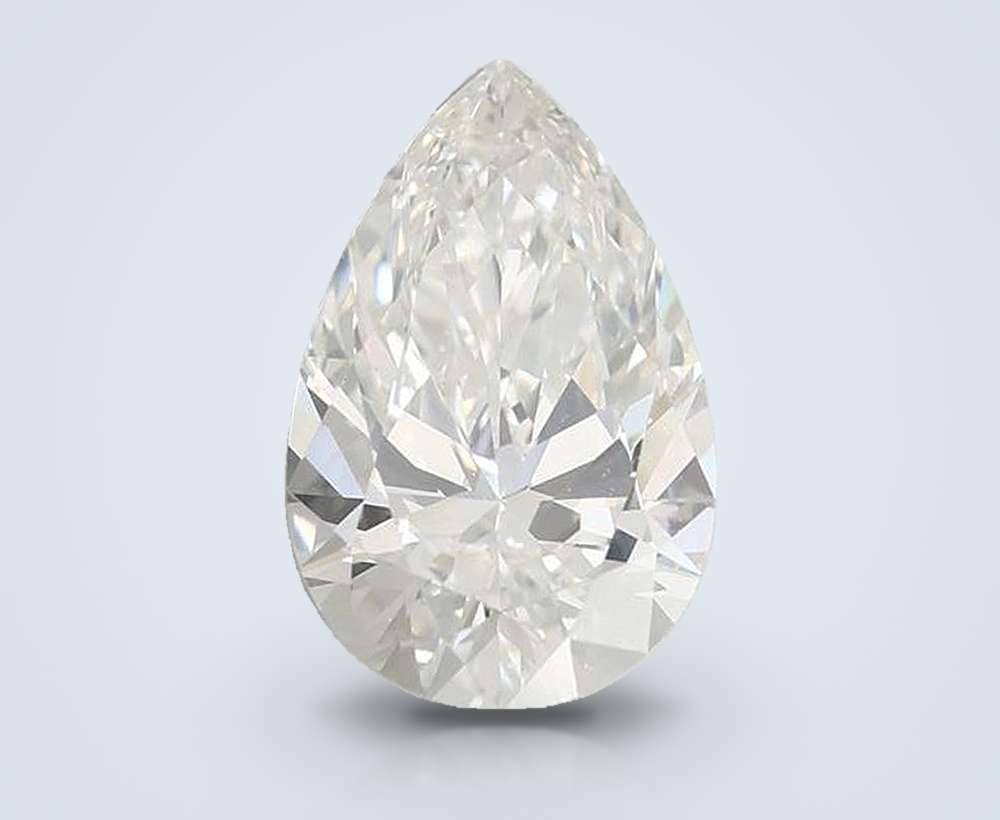 1.58ct F VVS2 Rare Carat Ideal Cut Pear Lab Grown Diamond