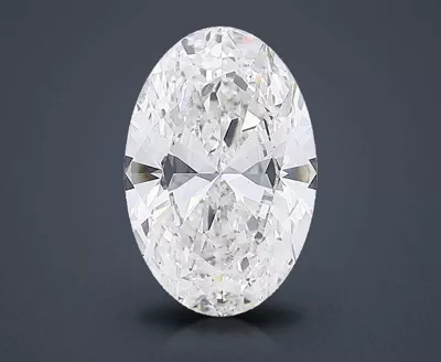 20.05ct F VS2 Rare Carat Ideal Cut Oval Lab Grown Diamond