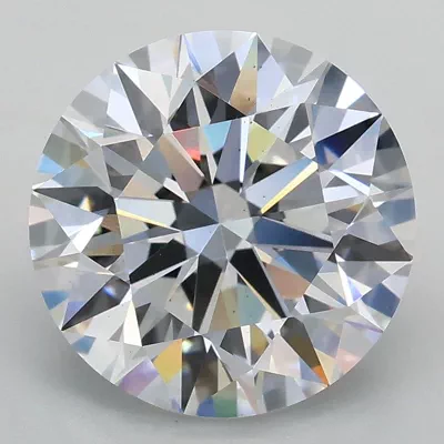 3.07ct D VS2 Rare Carat Ideal Cut Round Lab Grown Diamond