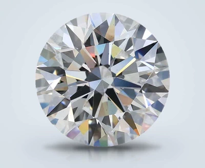 3.07ct D VS2 Rare Carat Ideal Cut Round Lab Grown Diamond