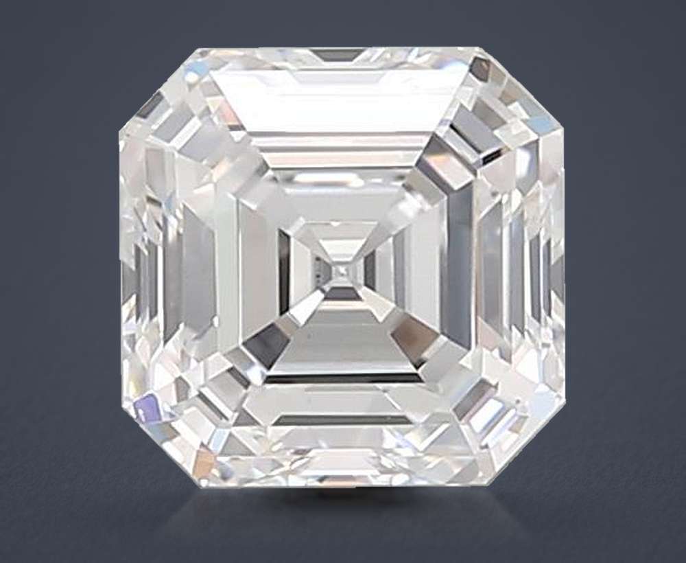 1.62ct D VS1 Rare Carat Ideal Cut Asscher Lab Grown Diamond