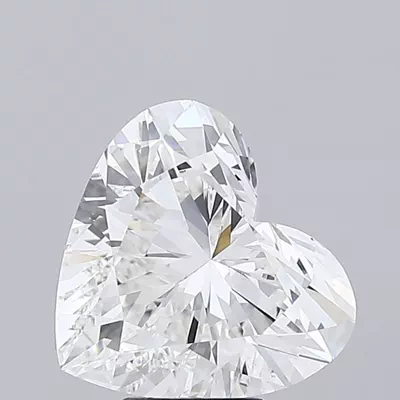 5.54ct F VVS2 Rare Carat Ideal Cut Heart Lab Grown Diamond