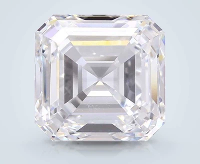 10.18ct E VVS1 Rare Carat Ideal Cut Asscher Lab Grown Diamond