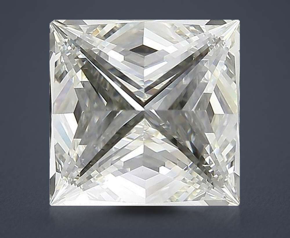 5.01ct J VVS1 Rare Carat Ideal Cut Princess Diamond