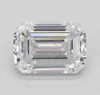 0.94ct E SI1 Rare Carat Ideal Cut Emerald Lab Grown Diamond