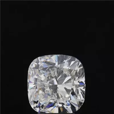 3.26ct E VS2 Rare Carat Ideal Cut Cushion Diamond