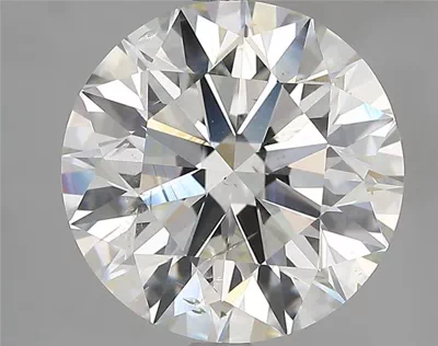 5.02ct J SI2 Rare Carat Ideal Cut Round Diamond