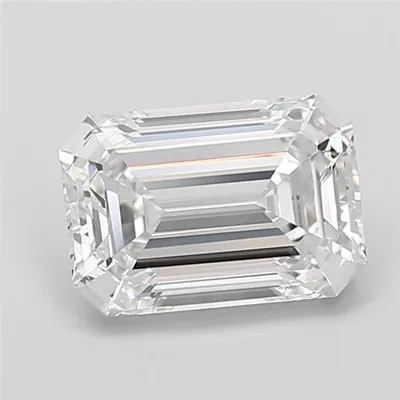 3.00ct E VS2 Rare Carat Ideal Cut Emerald Lab Grown Diamond