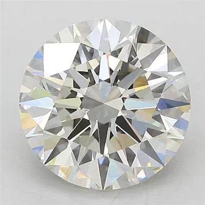 3.14ct J VS1 Rare Carat Ideal Cut Round Lab Grown Diamond