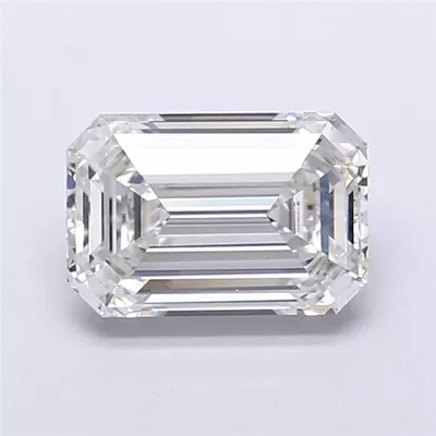 4.02ct F VVS2 Rare Carat Ideal Cut Emerald Lab Grown Diamond