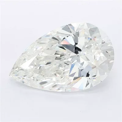 7.54ct F VS1 Rare Carat Ideal Cut Pear Lab Grown Diamond