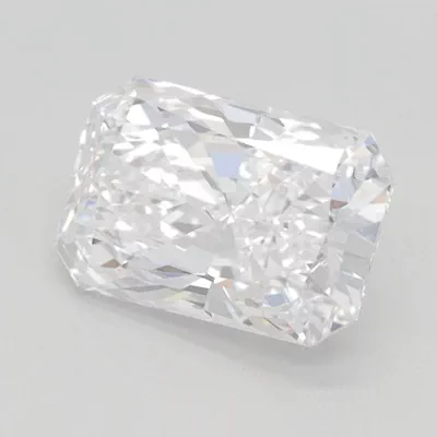 1.51ct D VVS2 Rare Carat Ideal Cut Radiant Lab Grown Diamond