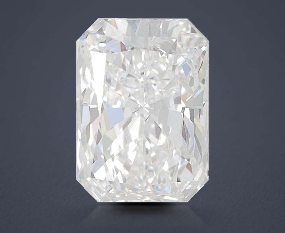 1.51ct D VVS2 Rare Carat Ideal Cut Radiant Lab Grown Diamond