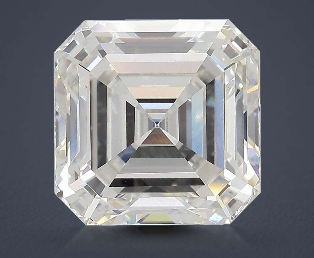 7.06ct F VVS2 Rare Carat Ideal Cut Asscher Lab Grown Diamond