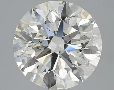 4.01ct K SI2 Rare Carat Ideal Cut Round Diamond