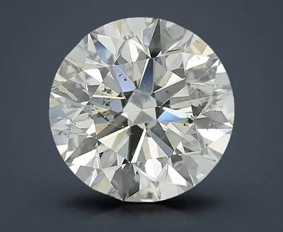 4.01ct K SI2 Rare Carat Ideal Cut Round Diamond
