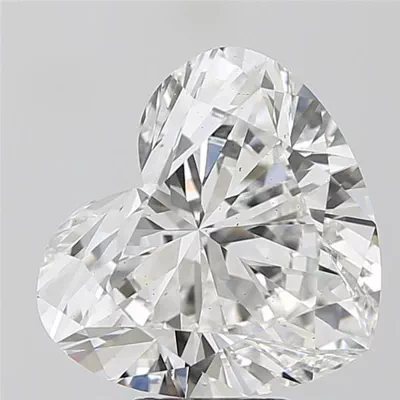6.10ct F VS2 Very Good Cut Heart Lab Grown Diamond