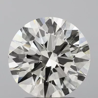 2.56ct J VVS2 Excellent Cut Round Lab Grown Diamond
