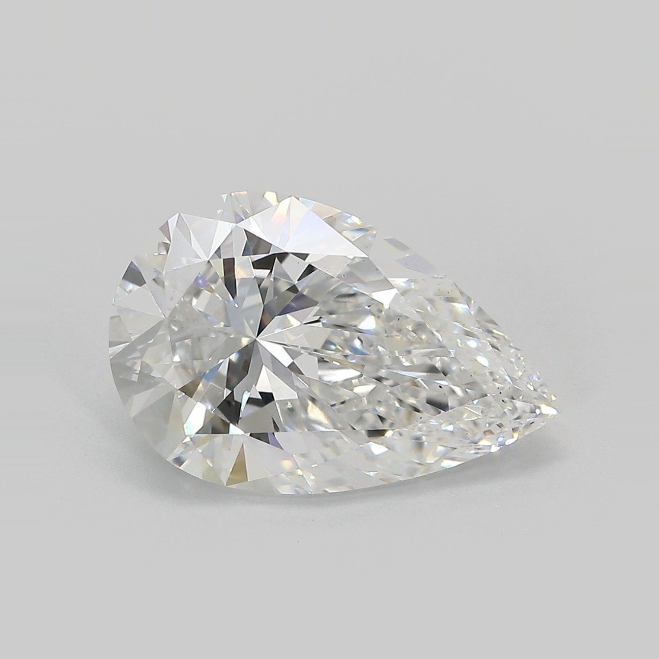 2.71ct E VS1 Rare Carat Ideal Cut Pear Lab Grown Diamond