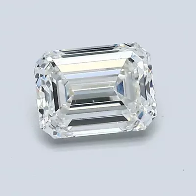 1.01ct H VVS2 Rare Carat Ideal Cut Emerald Diamond