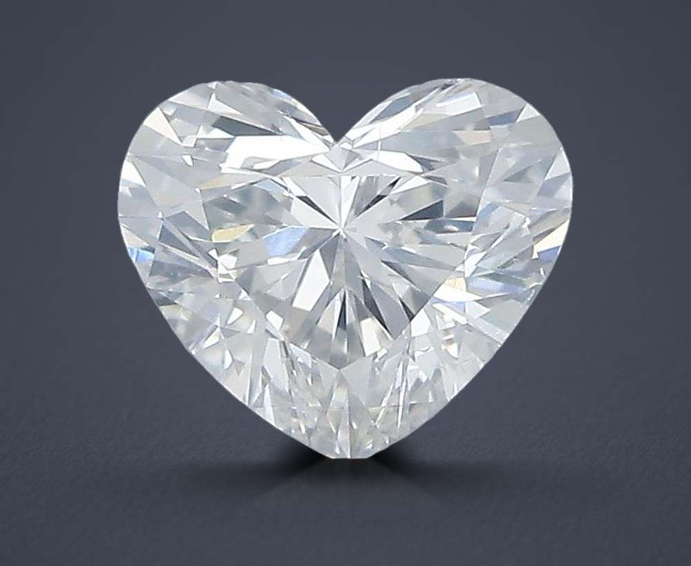 0.52ct H SI2 Rare Carat Ideal Cut Heart Diamond