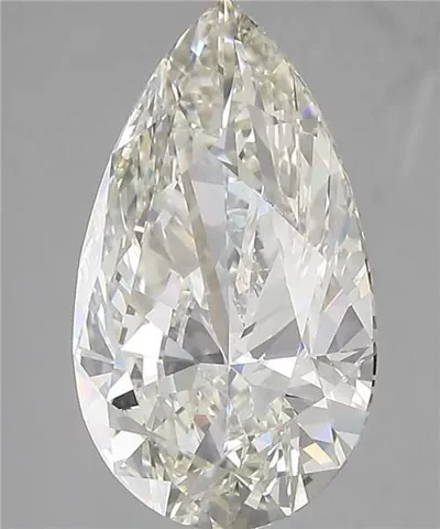 4.09ct I SI1 Rare Carat Ideal Cut Pear Diamond
