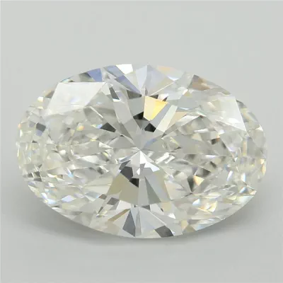 5.55ct F VVS2 Rare Carat Ideal Cut Oval Lab Grown Diamond