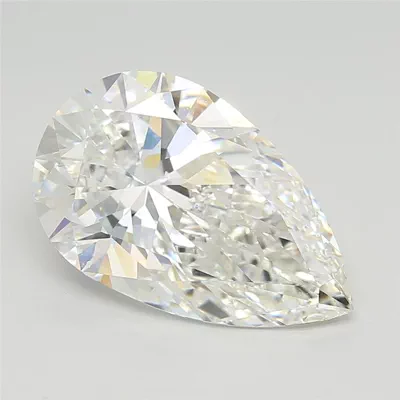 7.03ct F VVS2 Rare Carat Ideal Cut Pear Lab Grown Diamond