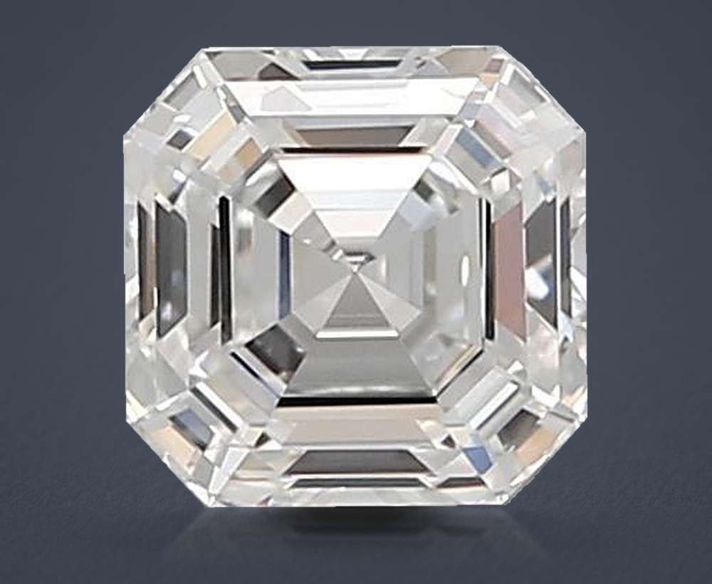 1.03ct D VVS2 Rare Carat Ideal Cut Asscher Lab Grown Diamond