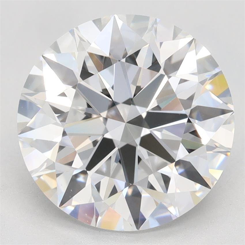 3.31ct D VVS1 Rare Carat Ideal Cut Round Lab Grown Diamond