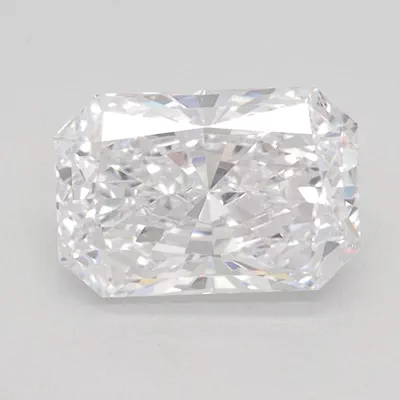 1.51ct D VVS2 Rare Carat Ideal Cut Radiant Lab Grown Diamond