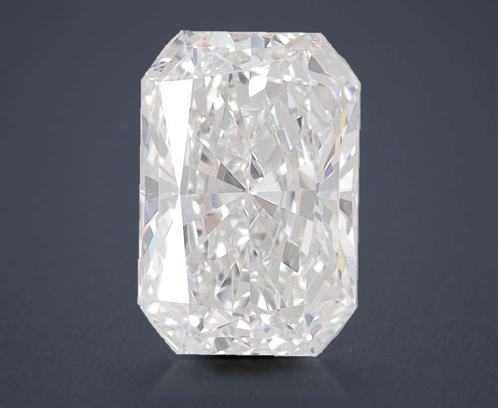 1.51ct D VVS2 Rare Carat Ideal Cut Radiant Lab Grown Diamond