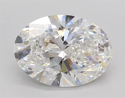 3.00ct E VVS2 Rare Carat Ideal Cut Oval Lab Grown Diamond
