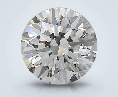 2.52ct I SI2 Rare Carat Ideal Cut Round Diamond