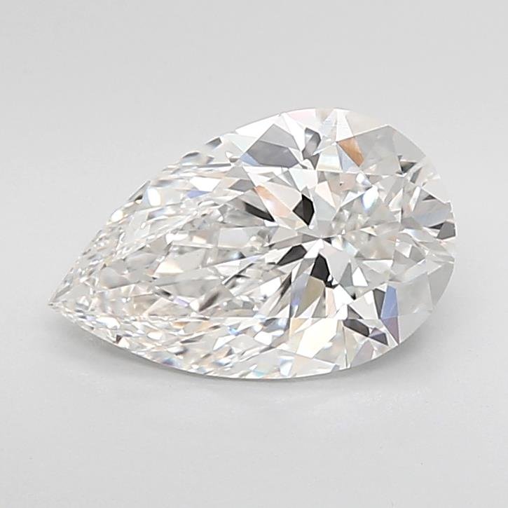 2.55ct F VVS2 Rare Carat Ideal Cut Pear Lab Grown Diamond