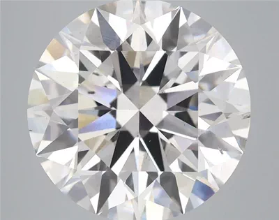 6.04ct F SI1 Rare Carat Ideal Cut Round Lab Grown Diamond