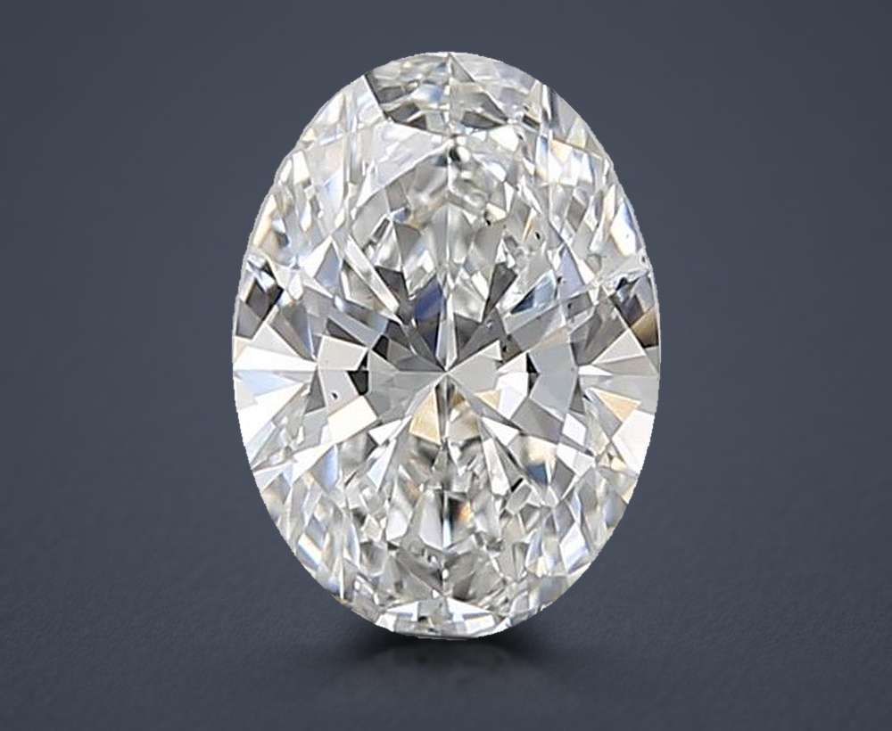 1.58ct E VS2 Rare Carat Ideal Cut Oval Lab Grown Diamond