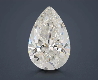 3.06ct F VVS2 Rare Carat Ideal Cut Pear Lab Grown Diamond