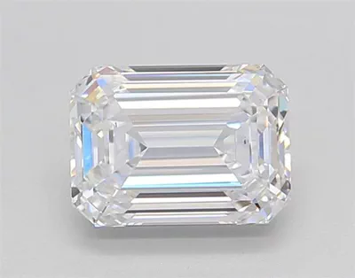 1.50ct D VS2 Rare Carat Ideal Cut Emerald Lab Grown Diamond