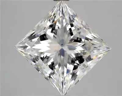 3.26ct H VS2 Rare Carat Ideal Cut Princess Lab Grown Diamond