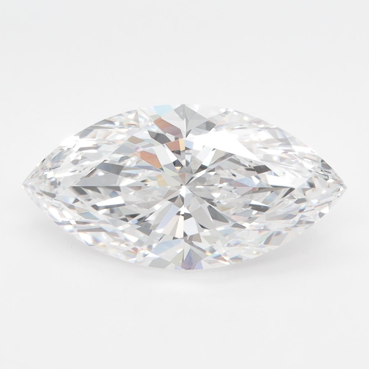 3.00ct D VVS1 Rare Carat Ideal Cut Marquise Lab Grown Diamond