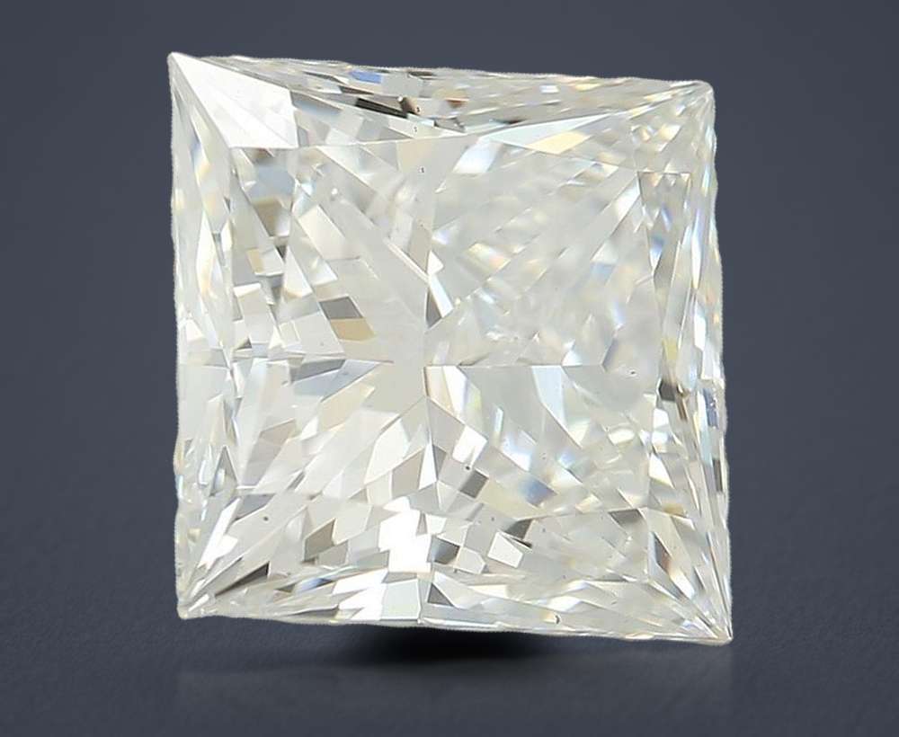 3.02ct E VS2 Rare Carat Ideal Cut Princess Lab Grown Diamond