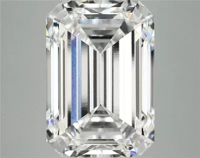 11.53ct F VVS2 Excellent Cut Emerald Lab Grown Diamond