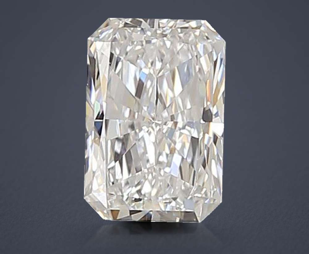 1.07ct D VVS2 Rare Carat Ideal Cut Radiant Lab Grown Diamond