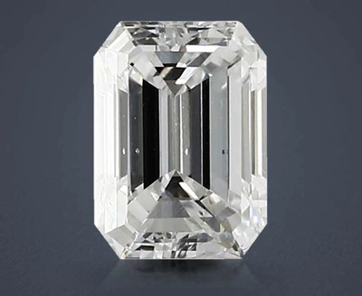 0.74ct D SI1 Very Good Cut Emerald Diamond